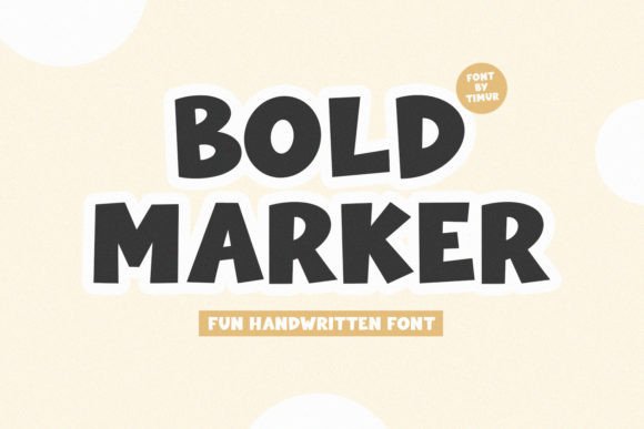 Bold Marker: A Display Font for Impactful Branding