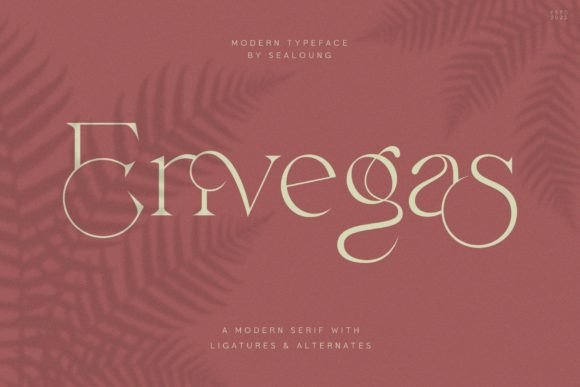 Discover Envegas: The Modern Ligature Serif for Creative Projects