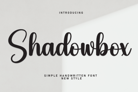 Discover the Sweet and Friendly Charm of the Shadowbox Typeface