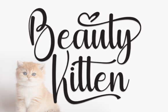 Discover the Warmth of Beauty Kitten: A Handwritten Font for Creative Projects