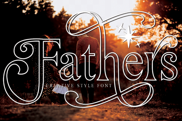 Fathers Outline: A Script Font for Elegant Designs