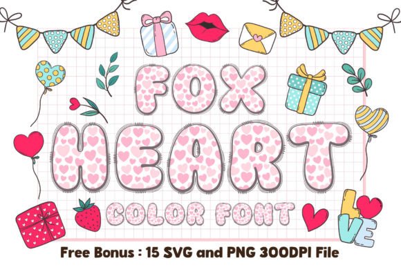 Fox Heart: The Color Font for Charming Creations
