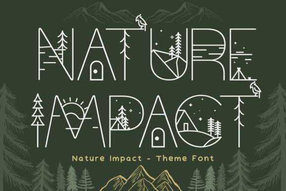 Nature Impact: A Typeface Where Typography Meets the Organic World