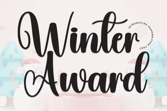 Winter Award: A Flowing Handwritten Font for Elegant Projects